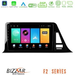 Bizzar F2 Series 8Core Android16 4+64GB  Toyota CH-R (Χωρίς Εργ.Οθόνη) Navigation Multimedia Tablet 9"