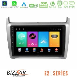 Bizzar F2 Series 8Core Android16 4+64GB Vw Polo 2014-2017 Navigation Multimedia Tablet 9" (Silver) Bizzar F2 Series 8Core Android16 4+64GB Vw Polo 2014-2017 Navigation Multimedia Tablet 9" (Silver)
