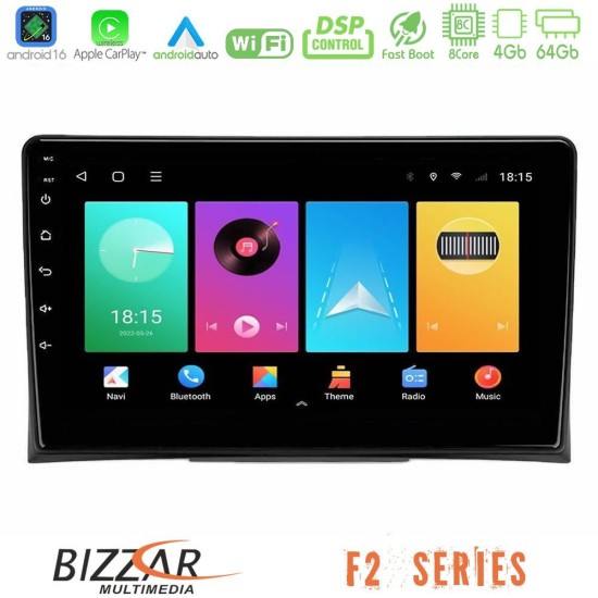 Bizzar F2 Series 8Core Android16 4+64GB  VW Transporter 2003-2015 Navigation Multimedia Tablet 9"