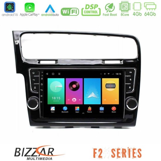 Bizzar F2 Series 8Core Android16 4+64GB  VW GOLF 7 Navigation Multimedia Tablet 9"   (OEM Look)
