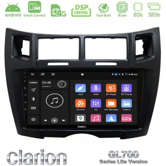 Clarion GL700 Lite Series 8Core Android ClarionOS 2+32GB Toyota Yaris Navigation Multimedia Tablet 9" (Μαύρο Χρώμα) Με Carplay & Android Auto Clarion GL700 Lite Series 8Core Android ClarionOS 2+32GB Toyota Yaris Navigation Multimedia Tablet 9" (Μαύρο Χρώμα) Με Carplay & Android Auto