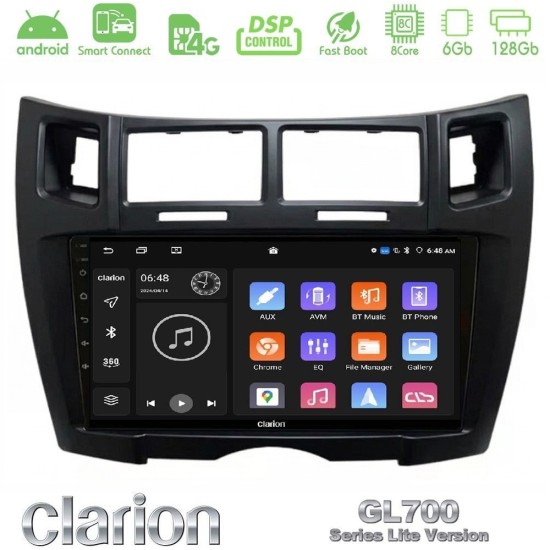 Clarion GL700 Lite Series 8Core Android ClarionOS 6+128GB Toyota Yaris Navigation Multimedia Tablet 9" (Μαύρο Χρώμα) Με Carplay & Android Auto Clarion GL700 Lite Series 8Core Android ClarionOS 6+128GB Toyota Yaris Navigation Multimedia Tablet 9" (Μαύρο Χρώμα) Με Carplay & Android Auto