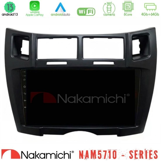 Nakamichi NAM5710 Series 8Core Android13 4+64GB Toyota Yaris Navigation Multimedia Tablet 9" (Μαύρο Χρώμα) Nakamichi NAM5710 Series 8Core Android13 4+64GB Toyota Yaris Navigation Multimedia Tablet 9" (Μαύρο Χρώμα)