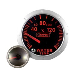 Όργανο Θερμοκρασίας Νερού Prosport Mirror Look Φιμέ 52mm Με 7 Χρώματα Όργανο Θερμοκρασίας Νερού Prosport Mirror Look Φιμέ 52mm Με 7 Χρώματα
