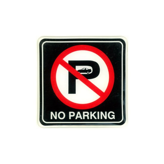 Αυτοκόλλητο Σήμα "NO PARKING" 8.8cm Με Επικάλυψη Σμάλτου 1 Τεμάχιο