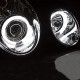 Μπροστινά Φανάρια Set Για Mercedes-Benz CLK W208 97-02 ccfl Angel Eyes Χρωμίου H7/H1 Με Ρύθμιση Αέρος Sonar