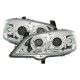 Μπροστινά Φανάρια Set Για Opel Astra G 98-04 Angel Eyes Χρωμίου H1/H1 Sonar