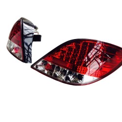 Πισινά Φανάρια Set Για Peugeot 207 06-09 Led Red/Cystal  JunYan Πισινά Φανάρια Set Για Peugeot 207 06-09 Led Red/Cystal  JunYan
