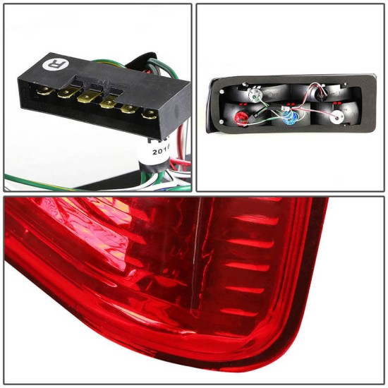 Πισινά Φανάρια Set Για Bmw 3 E30 83-87 Κόκκινο/Φιμέ Reliable Auto Parts