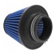 Φιλτροχοάνη Αυτοκινήτου Διπλής Ροής Universal 160x155mm Φ77 Με 3 Αντάπτορες Φ60/63/70mm Μπλε