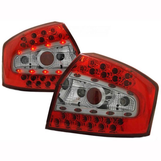 Πισινά Φανάρια Set Για Audi A4 B6 00-04 Led Κόκκινο/Crystal LH Group