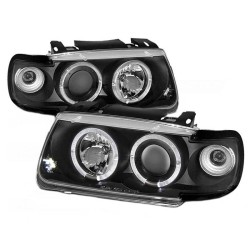 Μπροστινά Φανάρια Set Για Vw Polo 6N 94-99 Angel Eyes & Led Μαύρα H1/H1 Manual Sonar Μπροστινά Φανάρια Set Για Vw Polo 6N 94-99 Angel Eyes & Led Μαύρα H1/H1 Manual Sonar