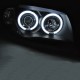 Μπροστινά Φανάρια Set Για Bmw 1 E87/E88/E81/E82 04-11 ccfl Angel Eyes Μαύρα Sonar