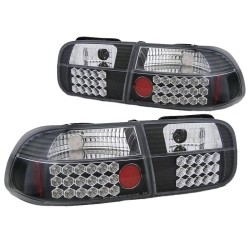 Πισινά Φανάρια Set Για Honda Civic 92-95 2D/4D Led Μαύρα Sonar Πισινά Φανάρια Set Για Honda Civic 92-95 2D/4D Led Μαύρα Sonar