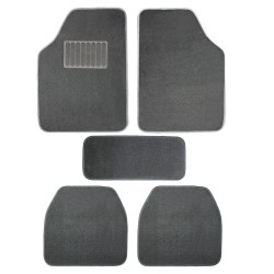 Πατάκια Αυτοκινήτου Universal Μοκέτα Luxury Ανθρακί 5 Τεμάχια