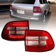 Πισινά Φανάρια Set Για Porsche Cayenne 02-06 Led Κόκκινο/Crystal Eagle Eyes