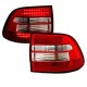Πισινά Φανάρια Set Για Porsche Cayenne 02-06 Led Κόκκινο/Crystal Eagle Eyes