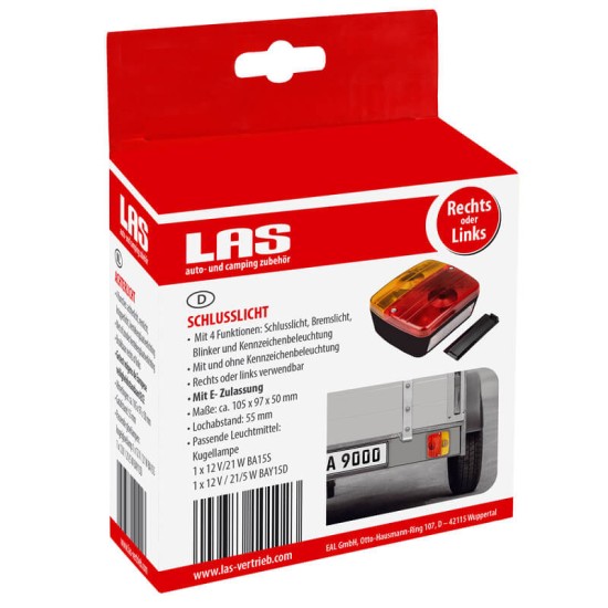 Φανάρι Τρέιλορ Απλό 12 Volt 105 x 97 x 50mm EAL 10102 1 Τεμάχιο