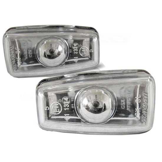 Πλαϊνά Φλας Φτερού Για Citroen Saxo / Berlingo / Xsara / Jumpy / Peugeot 406 Chrome 2 Τεμάχια