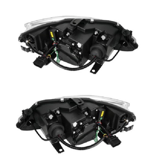 Μπροστινά Φανάρια Set Για Seat Ibiza 6J 08-12 DRL Μαύρο H1/H1 Sonar