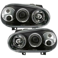 Μπροστινά Φανάρια Set Για Vw Golf IV (4) 97-03 Angel Eyes & Led Μαύρα H1/H1/H1 Sonar Μπροστινά Φανάρια Set Για Vw Golf IV (4) 97-03 Angel Eyes & Led Μαύρα H1/H1/H1 Sonar