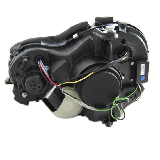 Μπροστινά Φανάρια Set Για Mercedes-Benz CLK W209 03-10 Projectors Μαύρα H7/H1 Με Ρυθμιστή Αέρος Sonar