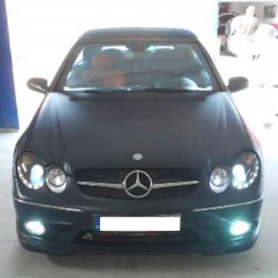 Μπροστινά Φανάρια Set Για Mercedes-Benz CLK W209 03-10 Projectors Μαύρα H7/H1 Με Ρυθμιστή Αέρος Sonar