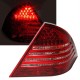 Πισινά Φανάρια Set Για Mercedes-Benz C-Class W203 00-04 Led Κόκκινο/Crystal Eagle Eyes
