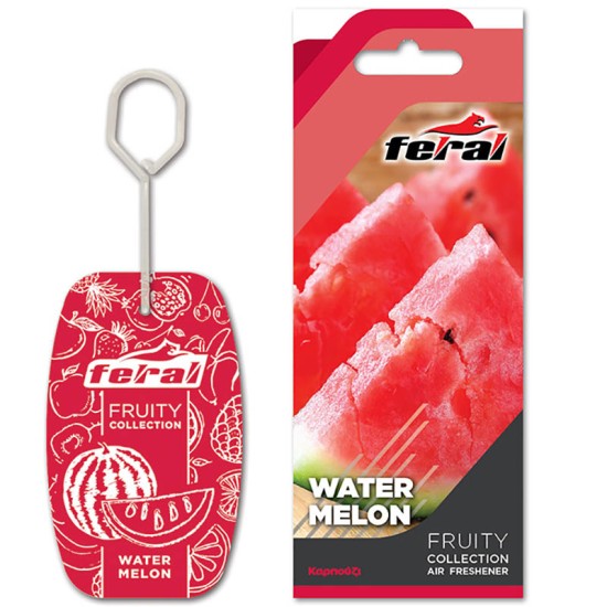 Αρωματικό Αυτοκινήτου Κρεμαστό Feral Fruity Collection Καρπούζι