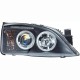 Μπροστινά Φανάρια Set Για Ford Mondeo 00-07 Angel Eyes & Led Μαύρα H1/H1 With Motor JunYan