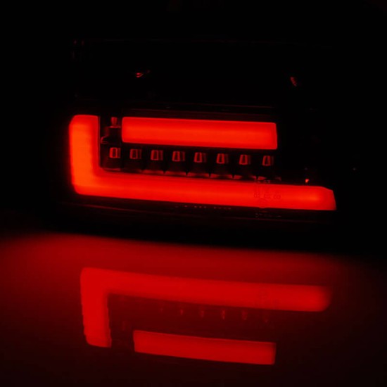 Πισινά Φανάρια Set Για Bmw 3 E36 Coupe/Cabrio 90-99 Led Bar Μαύρα/Φιμέ Reliable Auto Parts