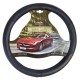 Κάλυμμα Τιμονιού Αυτοκινήτου Δερματίνη X-Treme Sport Μαύρο Medium 38cm