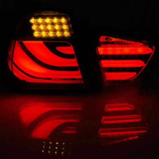 Πισινά Φανάρια Set Για Bmw 3 E90 09-11 Sedan Facelift Led Bar Μαύρα Reliable Auto Parts