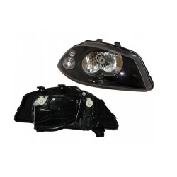Φανάρι Μπροστινό Δεξί Για Seat Ibiza 6L 02-06 Μαύρο H4 Depo