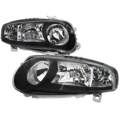 Μπροστινά Φανάρια Set Για Alfa Romeo 147 01-04 Μαύρα GTA H7/H7/H1 Depo