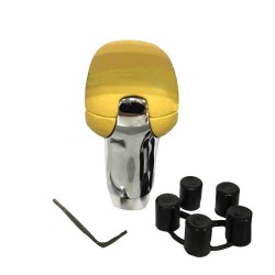 Πόμολο Λεβιέ Ταχυτήτων Universal Κίτρινο/Νίκελ Με Τρύπα Για Κανονική Όπισθεν 37021
