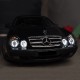 Μπροστινά Φανάρια Set Για Mercedes-Benz CLK W208 97-02 ccfl Angel Eyes Μαύρα H7/H1 Με Ρύθμιση Αέρος Sonar