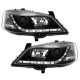 Μπροστινά Φανάρια Set Για Opel Astra G 97-04 DRL Μαύρα H1/H1 Sonar
