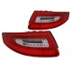 Πισινά Φανάρια Set Για Porsche Carrera 911 997 04-08 Led Κόκκινο/Crystal Depo