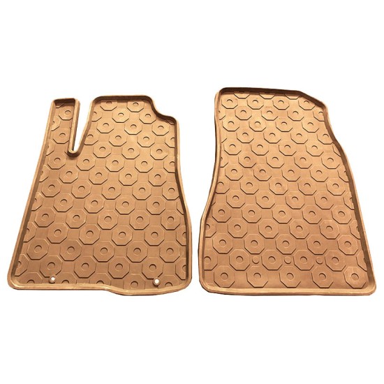 Πατάκια Σκαφάκια 3D Από Λάστιχο Για Lexus RX330 / RX350 / RX400 2003+ "Star Diamond" 3 Τεμάχια Μπεζ