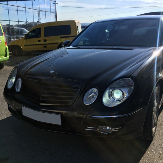 Μάσκα Για Mercedes-Benz E-Class W211 06-09 Amg / Avantgarde Look Γυαλιστερό Μαύρο 1 Τεμάχιο