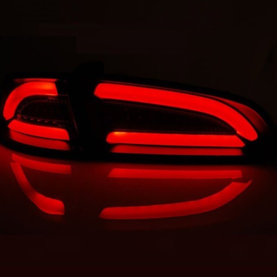 Πισινά Φανάρια Set Για Seat Ibiza 6L 02-08 Led Bar Κόκκινο/Φιμέ LH Group