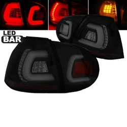 Πισινά Φανάρια Set Για Vw Golf V (5) 03-08 Led Bar Μαύρο/Φιμέ Sonar