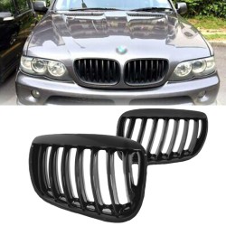 Καρδιές Μάσκας Για Bmw X5 E53 04-07 Μαύρο Γυαλιστερό 2 Τεμάχια Καρδιές Μάσκας Για Bmw X5 E53 04-07 Μαύρο Γυαλιστερό 2 Τεμάχια