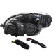 Μπροστινά Φανάρια Set Για Mercedes-Benz C-Class W204 07-10 TRU DRL Μαύρα H7 Με Μοτέρ Eagle Eyes