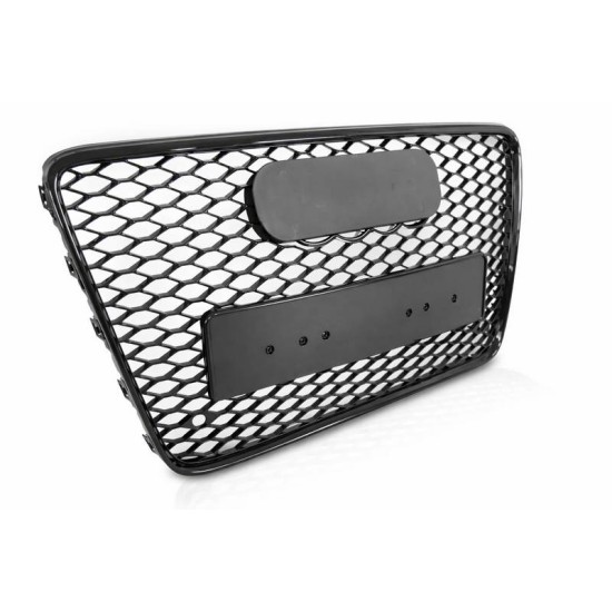 Μάσκα Για Audi Q7 4L 05-15 RSQ7 Look Κυψελωτή Μαύρη 1 Τεμάχιο