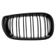 Καρδιές Μάσκας Για Bmw 3 E46 02-05 Sedan/Touring  M4 Look Με Διπλή Γρίλια Μαύρο Γυαλιστερό 2 Τεμάχια