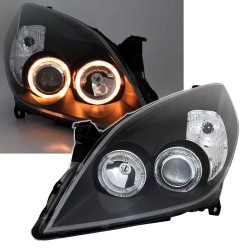 Μπροστινά Φανάρια Set Για Opel Vectra C 05-08 Angel Eyes Μαύρα H7/H1 Depo Μπροστινά Φανάρια Set Για Opel Vectra C 05-08 Angel Eyes Μαύρα H7/H1 Depo