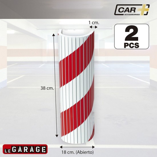 Προστατευτικά Πρόσκρουσης Για Γωνίες Parking "Le Garage" 38cm x 18cm x 1cm Πάχος Car+ 2 Τεμάχια