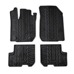 Πατάκια Αυτοκινήτου Gledring 0175 Dacia Sandero 2012-2017 5 Doors / Dacia Logan 2013- Μαύρο 4 Τεμάχια